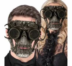 Maschera teschio steampunk