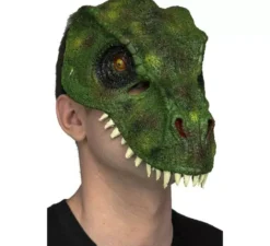 Maschera t-rex verde