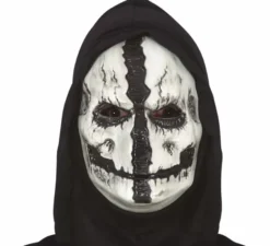 Maschera Uomo Morto con Cappuccio in Pvc