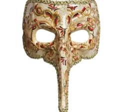 Maschera veneziana con naso allungato