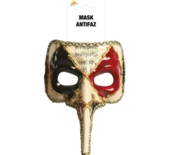 Maschera veneziana con naso allungato