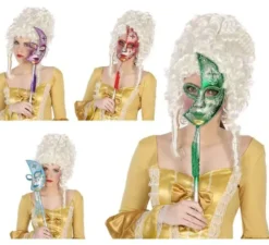 Maschera veneziana in 4 colori assortiti