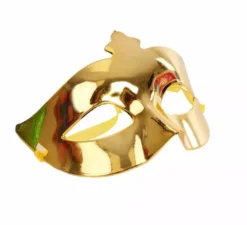 Maschera veneziana metallizzata in vari colori