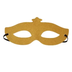 Maschera Veneziana Oro in Tessuto 23X10 cm