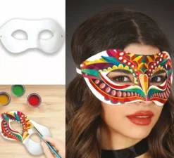 Maschera vintage da dipingere per adulti