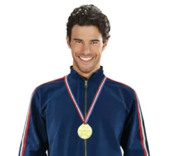 Medaglia del vincitore con nastro tricolore