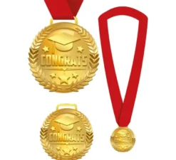 Medaglia di congratulazioni con nastro rosso