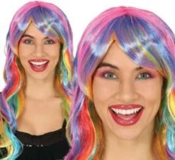 Melena parrucca multicolore