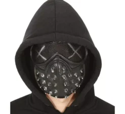 Mezza maschera con occhiali punk e punte