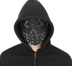 Mezza maschera con occhiali punk e punte