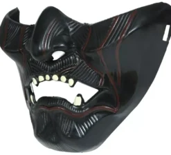Mezza maschera da guerriero giapponese
