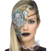 Mezza maschera steampunk multicolor