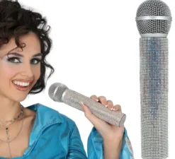Microfono da 21 cm con strass