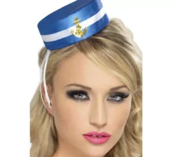 Mini cappello da marinaio con ancora dorata