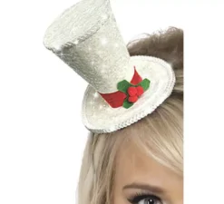 Mini cilindro color argento per natale