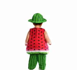 Mini costume da anguria per neonato