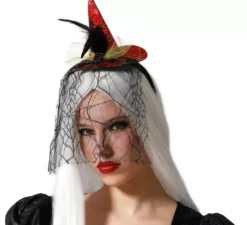 Mini fascia per cappello da strega rossa