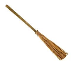 Mini scopa in paglia marrone da 60 cm