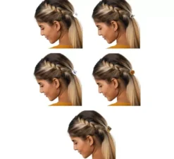 5 mollette per capelli assortite da 3 cm