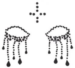 Monili adesivi per il viso della suora