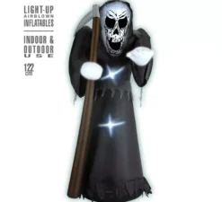 Morte Auto Gonfiabile di Halloween con Illuminazione da 122 cm