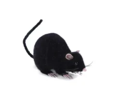 Mouse liscio nero da 14 cm