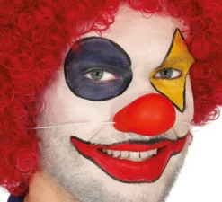Naso da clown in lattice rosso