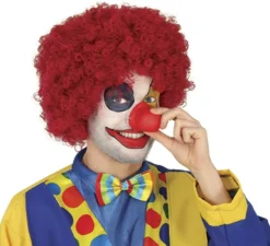 Naso da clown in lattice rosso con suono