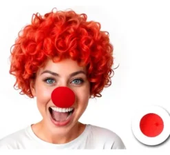 Naso da clown in schiuma rossa