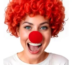 Naso da clown in schiuma rossa