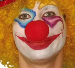 Naso di schiuma da clown rosso da 5 cm