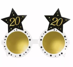Occhiale Bianco con Stelle 20 Anni