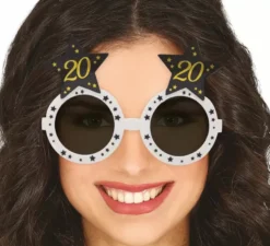 Occhiale Bianco con Stelle 20 Anni