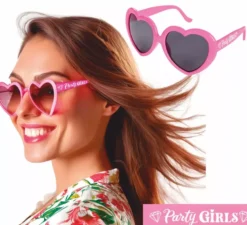 Occhiali a cuore per ragazze da festa per adulti