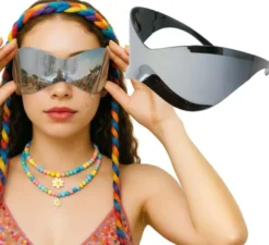 Occhiali a specchio futuristici
