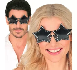 Occhiali a stella con strass