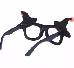 Occhiali con cappelli da strega viola