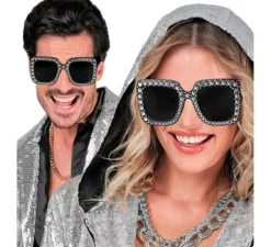 Occhiali con strass anni '70 in vari colori