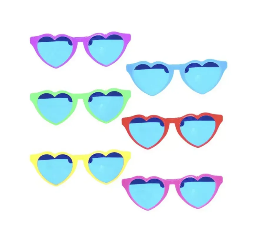 Occhiali Cuore Gigante Colori Assortiti