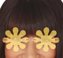 Occhiali da fiore gialli per adulti