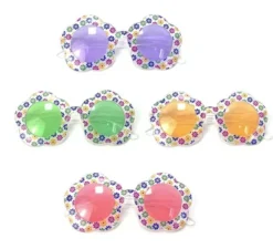 Occhiali da fiore puntini colori assortiti