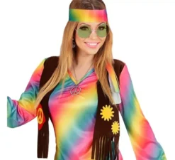 Occhiali hippie anni '70 in colori assortiti