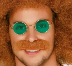 Occhiali Hippie circolari in vari colori per adulti