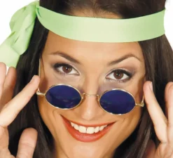 Occhiali Hippie circolari in vari colori per adulti