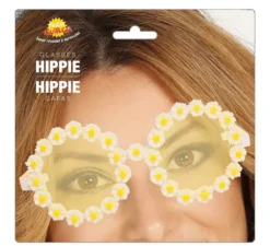 Occhiali hippie con margherite