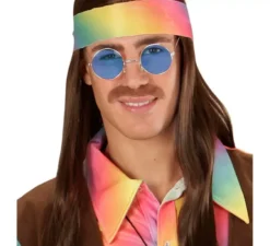 Occhiali hippie degli anni '70 in vari colori