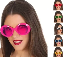 Occhiali hippy tondi in 6 colori