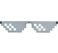 occhiali Pixel in bianco e nero