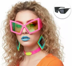 Occhiali retr� anni '80 in colori assortiti