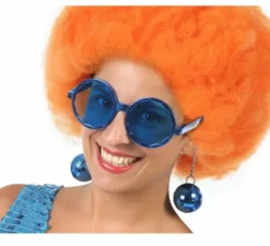 Occhiali rotondi con palla da discoteca in 6 colori
